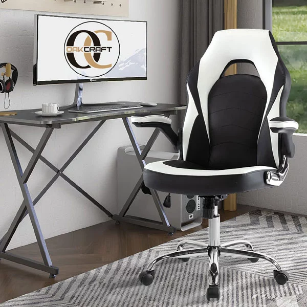 Oakcraft Gaming Chair with Headrest and Lumbar Support