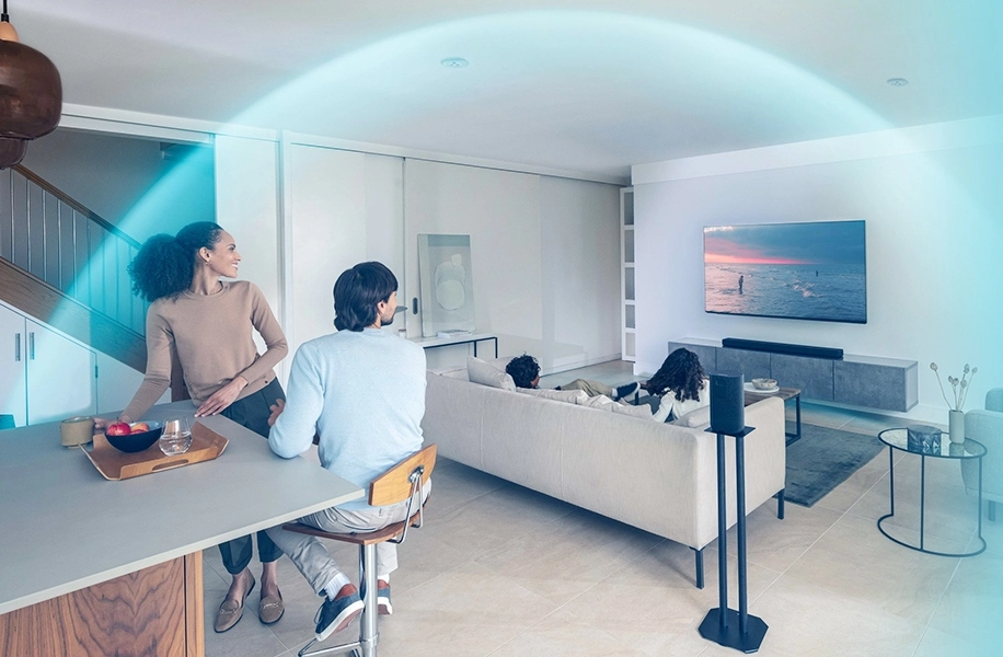 True Wireless Surround Home Theatre with Dolby Atmos
