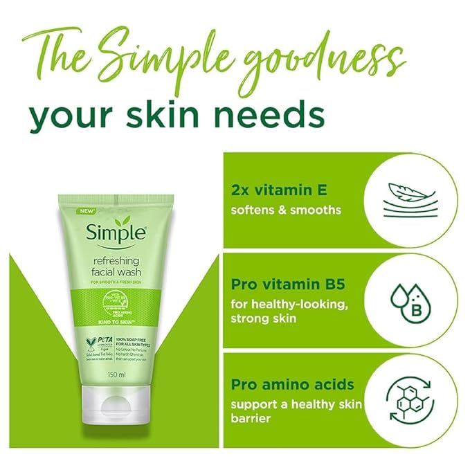 Simple Kind to Skin Refreshing Face Wash